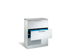 Hangmappenkast 1000x800x435mm 3 Laden 2 Frames Per Lade Lichtgrijs