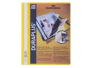 Snelhechtmap Durable Duraplus A4+ geel - 4