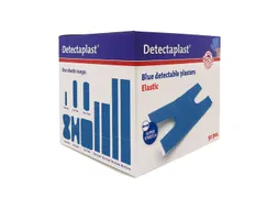 Detectaplast 8246 kneukel textielpleister elastisch blauw 50 stuks