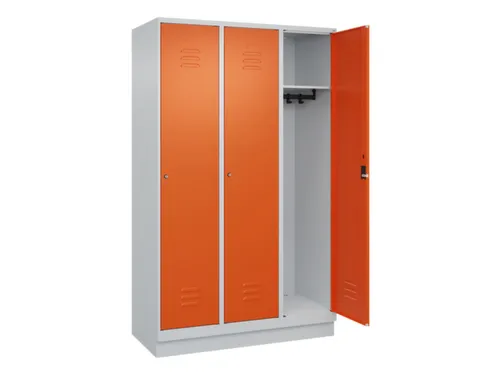 locker,HxBxD 1950x1200x500mm,3vak,vak B 400mm,cil.-slot,sokkel
