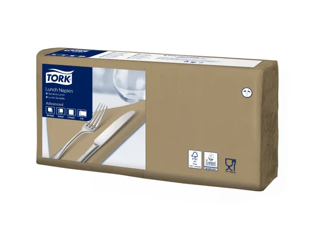 Tork 477202 Lunchservet Advanced Biscuit 33x33cm