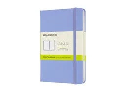 Notitieboek Moleskine pocket 90x140mm blanco hard cover hydrangea blue