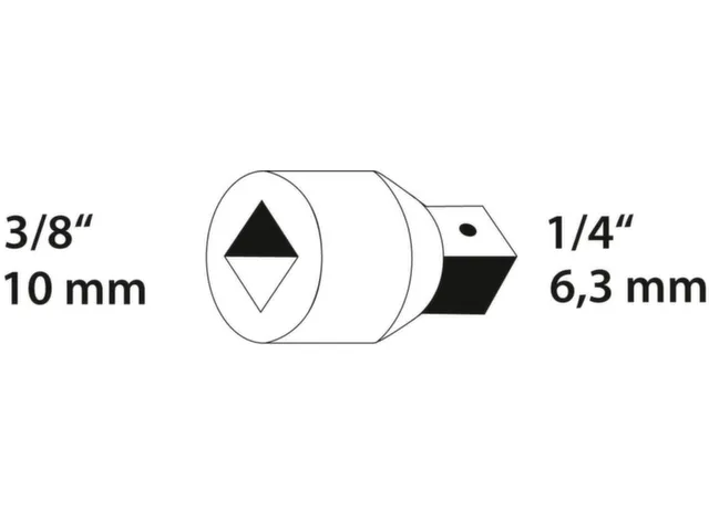 GEDORE 3020 3/8 inch naar 1/4 inch verloopstuk