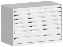 ladekast 900x1300x650mm 7laden zware lasten RAL7035 front RAL7035