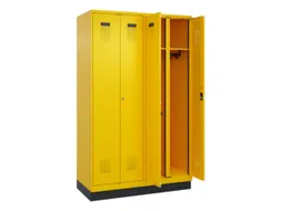 locker voor scheiding van kleding,HxBxD 1950x1200x500mm,4vak