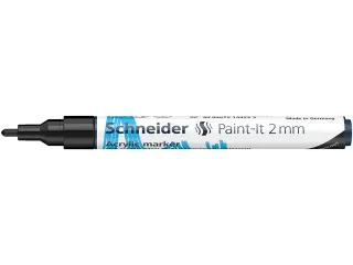 Acrylmarker Schneider Paint-It 310 2mm zwart - 4