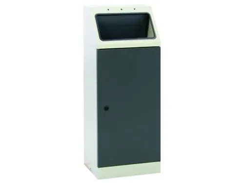 afvalverzamelaar zelfblussend 45 liter HxBxD 1000x400x300mm antraciet