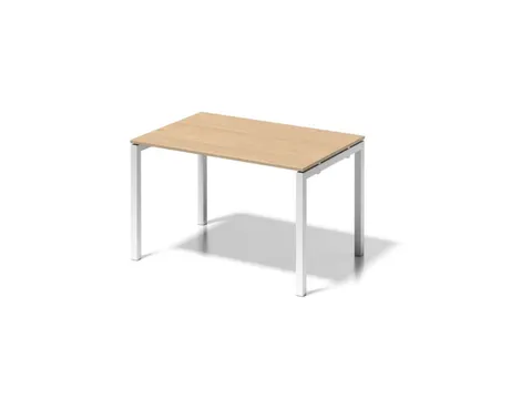 bureau HxBxD 740x1200x800mm blad esdoorn 4-voeten verkeerswit