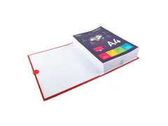 Map met uitrekbare rug balacron Klittenband sluiting 24x32 Rood