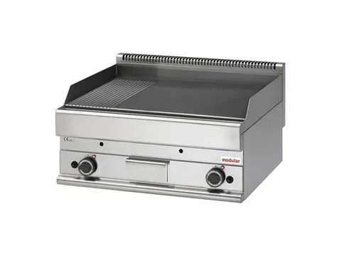 Bakplaat Modular 70 glad/geribbeld Propaan