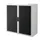 Roldeurkast HxBxD 1040x1100x415mm 2 Oh Romp Wit Front Zwart