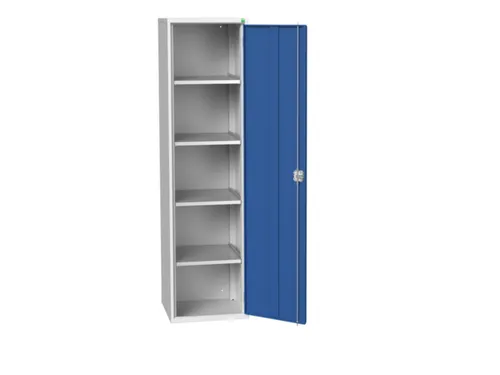 universele kast,HxBxD 2000x525x550mm,4xStalen bodem,draaigrendelslot