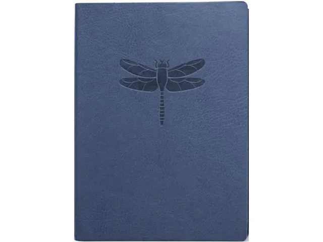 Notitieboek Eccolo Essential Blue Dragonfly lijn ca.13x18cm 80gr. 256p