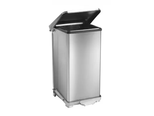 Industriële pedaalemmer 45 Liter Mat RVS