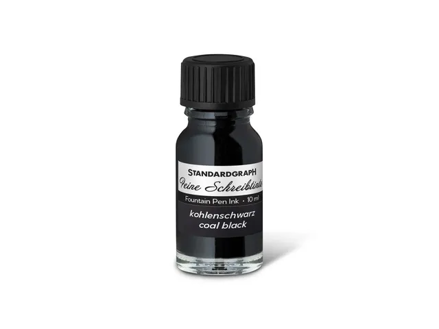 Set de calligraphie Standardgraph noir avec plume d'oie et encrier