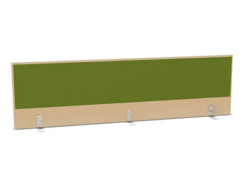 opzetpaneel,v. bureau,aanbouw achter,B 2000mm,NE-esdoorn,BN7048-groen