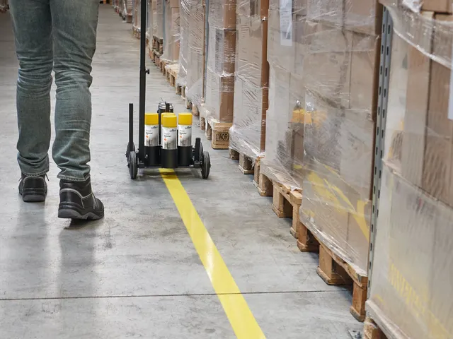 Vloer markeerspray DURALINE 750 ml Geel