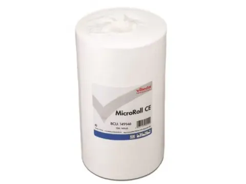 Vileda MicroRoll 200 doeken Wit 35x25cm doos 4 rollen