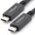 1 meter USB-C laadkabel 10Gbps 100W Power Delivery en 8K video