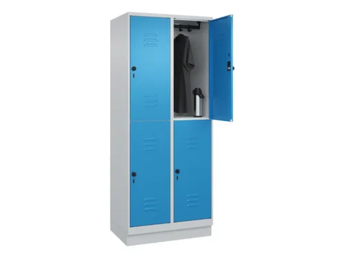 dubbeldekse locker,HxBxD 1950x800x500mm,2x2vak.,vak B 400mm