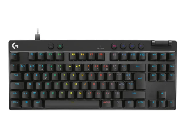 Logitech G PRO X TKL RAPID toetsenbord Gamen USB AZERTY Frans Zwart