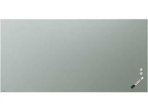 Mat Glasbord 100x200cm Sage Green rechte hoeken