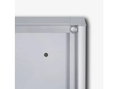 Vitrinekast Mededelingenbord Indoor Economy 9xA4 Zilver