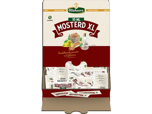 Oliehoorn Franse Mosterd doos van 300 zakjes à 10 ml