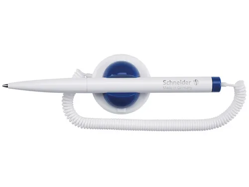 Balpen Schneider Klick-Fix Wit met koord Medium