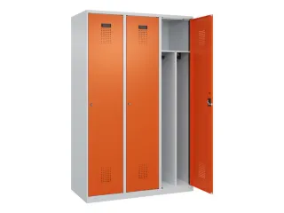 locker voor scheiding van kleding,HxBxD 1850x1200x500mm,3vak - 1