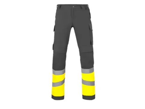 Havep 80570 broek, houtskool/fluo geel, maat 47, per stuk