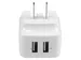 2-poorts USB-lader hoog vermogen (17W/3,4A) reislader (int.) wit
