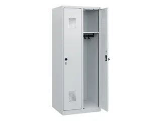 schoollocker,HxBxD 1530x600x500mm,2vak,vak B 300mm,draaigrendel - 1