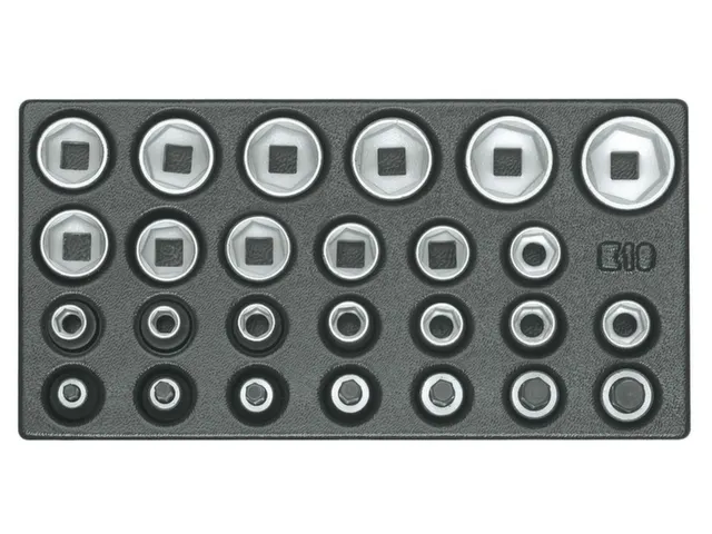 1500 ES-19 Jeu de douilles 1/2 6pans en module 1/3 ES