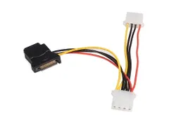 SATA naar LP4 Verloopkabel Voeding met 2 extra LP4