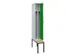 locker met bank,voor scheiding van kleding,HxBxD 2120x300x815mm,1vak