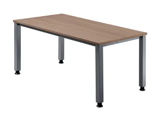 In hoogte verstelbaar bureau,HxBxD 680-760x1600x800mm,blad notenboom - 1