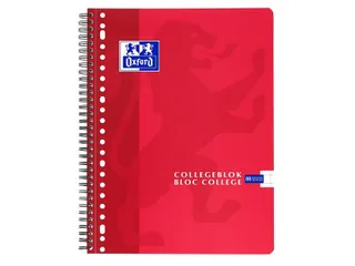Collegeblok Oxford School Scribzee A4 23-Gaats Ruit 10Mm 80Vel Assorti - 5