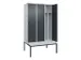 locker voor scheiding van kleding,HxBxD 2120x1200x815mm,3vak