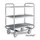 Kantinewagen Rvs Draagverm. 180Kg LxB 1000x600mm 3 Etages