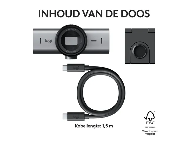 Logitech MX Brio 705 for Business webcam 8.5 Megapixel