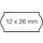 Prijsetiket 12x26mm Open-Data C6 afneembaar wit