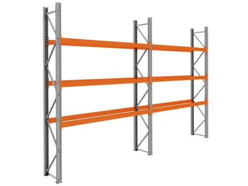 palletstelling,basis+1xaanbouw,HxBxD 3990x5700x750mm,vakl. 3000kg