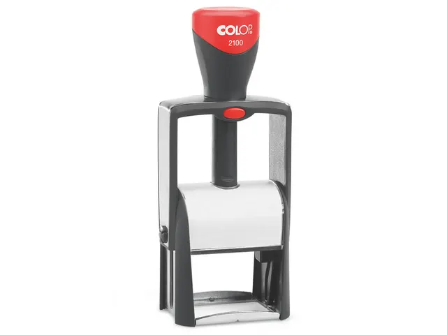 Tekststempel Colop 2100 +bon 6regels 41x24mm zwart