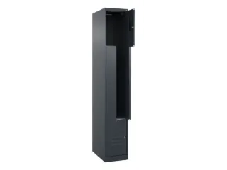 Z-garderobekast,HxBxD 1850x300x500mm,vak B 150/300mm,cil.-slot - 2
