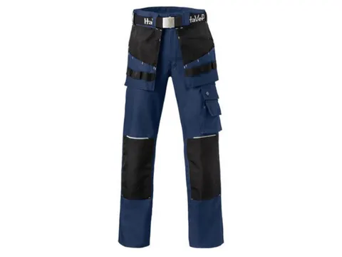 Havep 8730 werkbroek, blauw/zwart, maat 57, per stuk