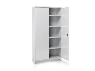 ESD-kast met openslaande deuren,HxBxD 2010x1030x430mm,slot,voeten - 1