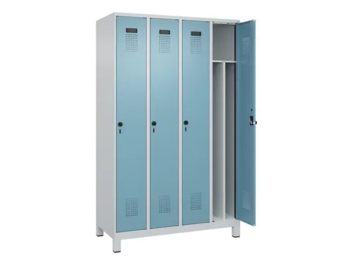 locker voor scheiding van kleding,HxBxD 1950x1200x500mm,4vak