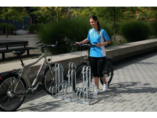 Fietsenrek L 1050mm 3plaatsen Dubbelzijdig Om Te Schroeven Verzinkt