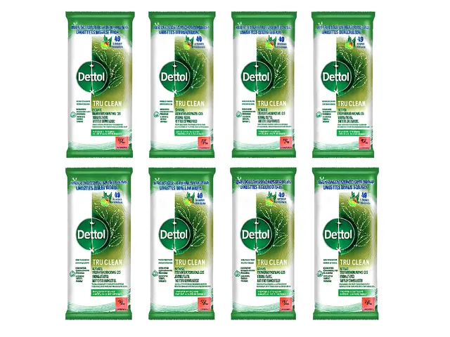 Dettol Reinigingsdoekjes TruClean Eucalyptus & Lime Voordeelbundel